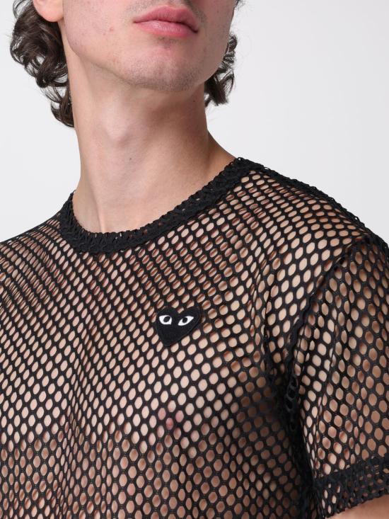 26SS 꼼데가르송 반팔 티셔츠 AXT352051 1 Black - COMME DES GARCONS