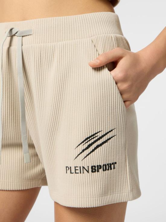 26SS 플레인스포츠 숏팬츠 SAFCWJT2221STE003N 01OF White - PLEIN SPORT