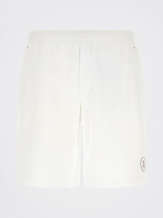 26SS 브루넬로 쿠치넬리 코튼 인터록 버뮤다 팬츠 ML8243390T CTA36 Yellow Cream - BRUNELLO CUCINELLI