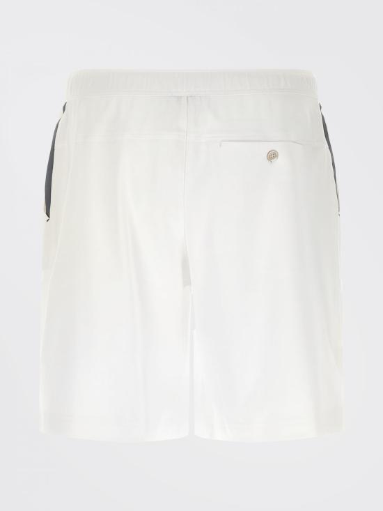 26SS 브루넬로 쿠치넬리 코튼 인터록 버뮤다 팬츠 ML8243390T CTA36 Yellow Cream - BRUNELLO CUCINELLI