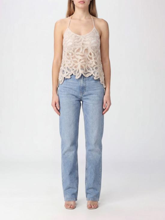 26SS 파트리지아페페 민소매 티셔츠 2M4563A774 B891 Natural - PATRIZIA PEPE