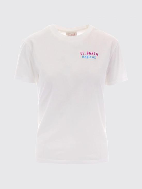 26SS 세인트바쓰 반팔 티셔츠 EMI0001 00320L Ivory - MC2 SAINT BARTH