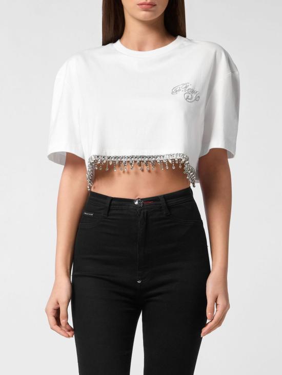 26SS 필립 플레인 반팔 티셔츠 FAECWTK3767PJY002N 01 White
