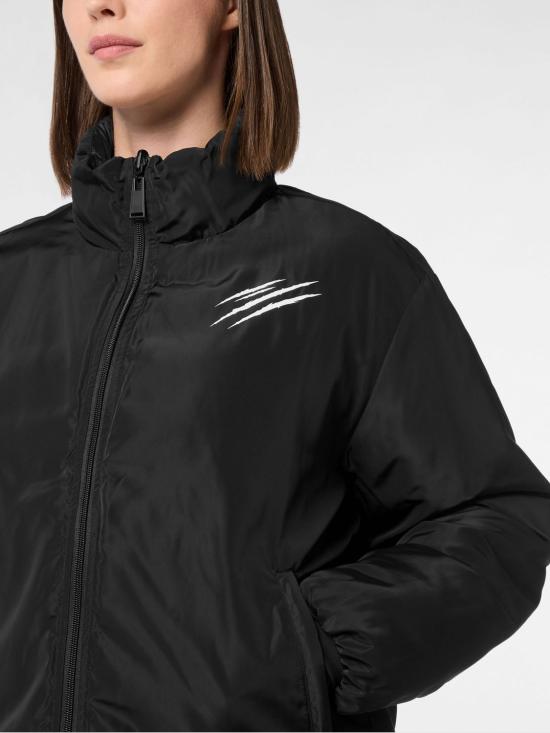 26SS 플레인스포츠 숏패딩 FAECWRB1530STE003N 02 Black - PLEIN SPORT