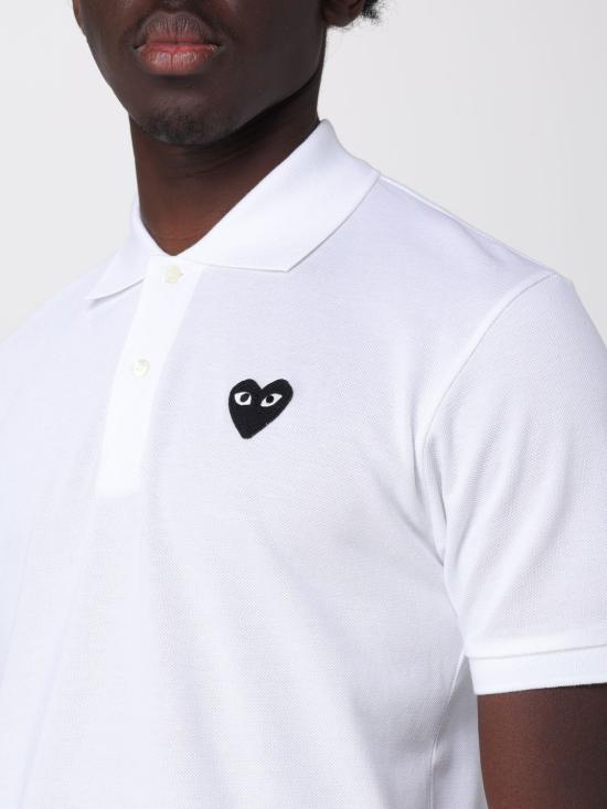 26SS 꼼데가르송 폴로 티셔츠 AXT066051U 2 White - COMME DES GARCONS