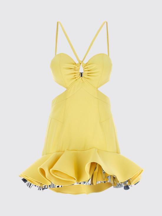 26SS 파코라반 숏 원피스 26EJRO327VI0614 P736 Yellow - PACO RABANNE