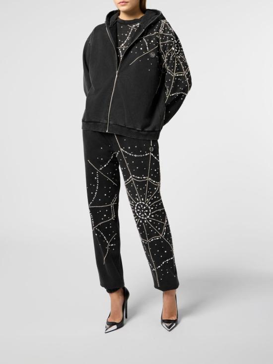 26SS 필립 플레인 스트레이트 팬츠 SAFCWJT2191PTE004N 02 Black - PHILIPP PLEIN