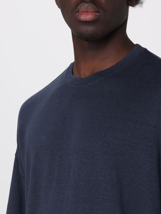 26SS 로베르토 콜리나 반팔 티셔츠 261MYA70221 10 Navy - ROBERTO COLLINA