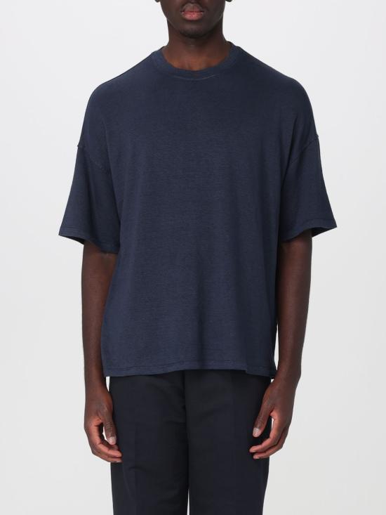 26SS 로베르토 콜리나 반팔 티셔츠 261MYA70221 10 Navy