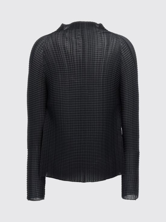26SS 이세이 미야케 가디건 IM66FJ680 15 Black - ISSEY MIYAKE