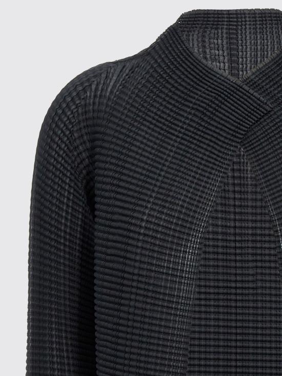 26SS 이세이 미야케 가디건 IM66FJ680 15 Black - ISSEY MIYAKE