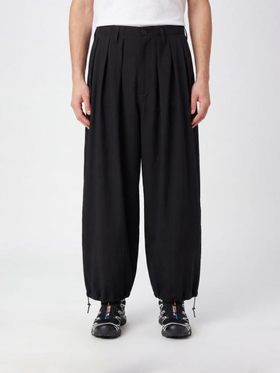 26SS 요지 야마모토 스트레이트 팬츠 HKP10500 BLACK1 Black