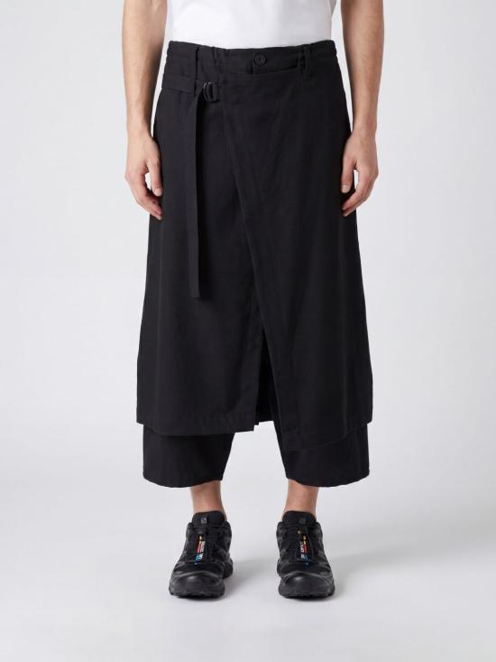 26SS 요지 야마모토 스트레이트 팬츠 HKP08100 BLACK2 Black