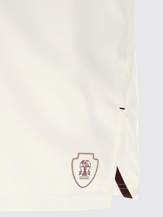 26SS 브루넬로 쿠치넬리 나일론 버뮤다 팬츠 MB4223590T C007 White - BRUNELLO CUCINELLI