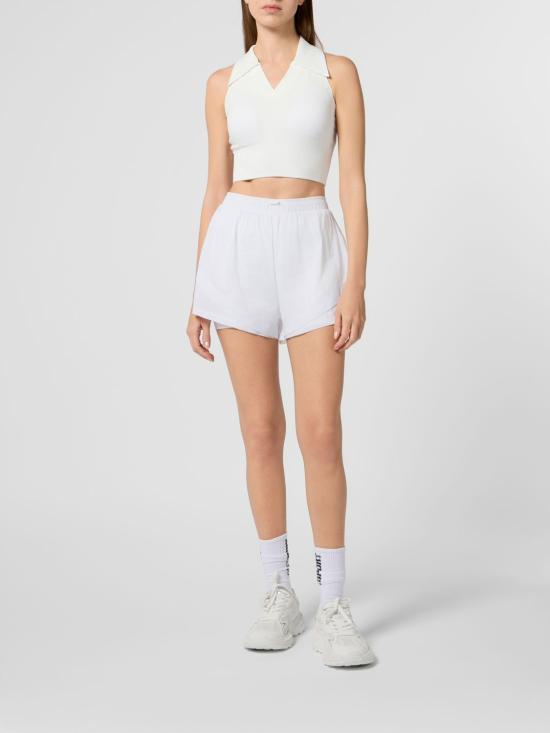 26SS 플레인스포츠 민소매 티셔츠 SAFCWTK3920STE003N 01 White - PLEIN SPORT