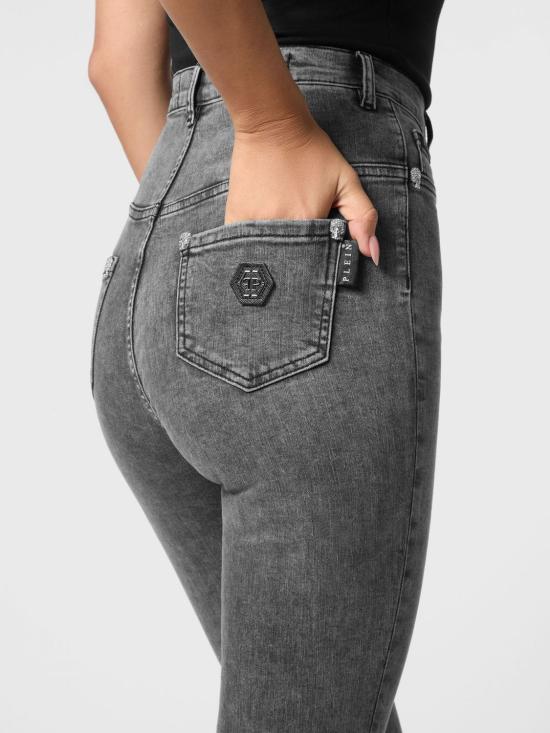 26SS 필립 플레인 데님 팬츠 FADCWDT2585PDE004N 10 Grey - PHILIPP PLEIN