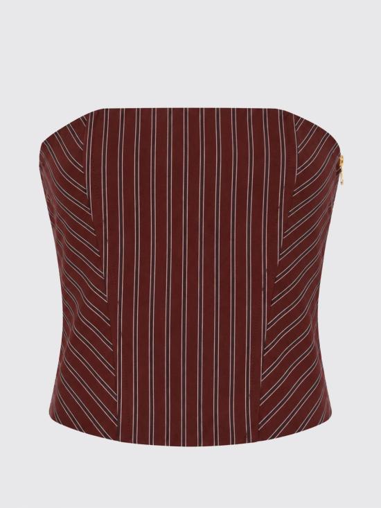 26SS 파트리지아페페 민소매 티셔츠 2C1736A552 J511 Brown - PATRIZIA PEPE