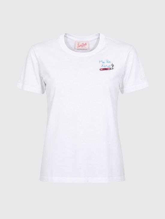 26SS 세인트바쓰 반팔 티셔츠 EMI0001 09586L White 1 - MC2 SAINT BARTH