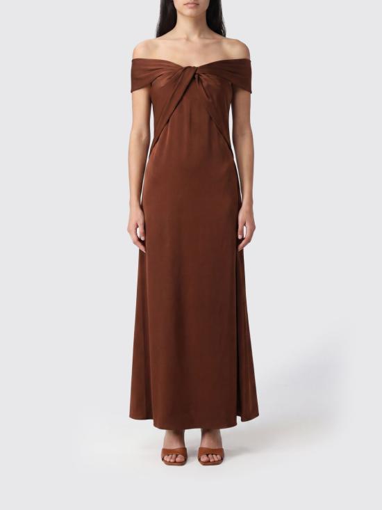 26SS 하니타 롱 원피스 HV37554647 TABACCO Brown