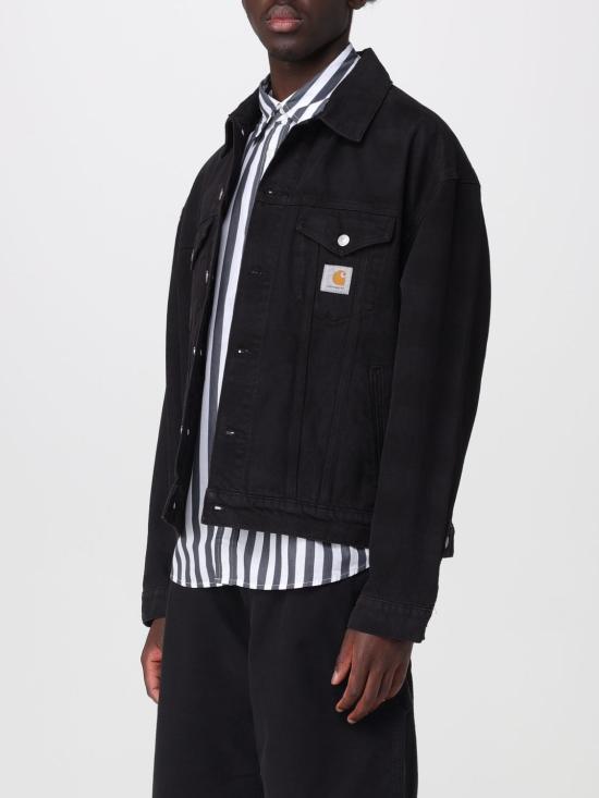 26SS 칼하트 WIP 에버슨 트러커 자켓 에버슨 프린트 I036266 3HVGD Black - CARHARTT WIP