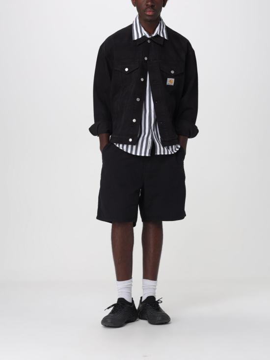 26SS 칼하트 WIP 월터 싱글 니 쇼츠 I036491 89GD Black - CARHARTT WIP