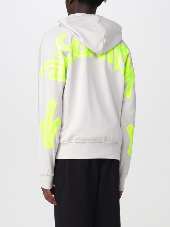 26SS 디스클레이머 후드 티셔츠 55403 GHIACCIO ST G FLUO Grey - DISCLAIMER