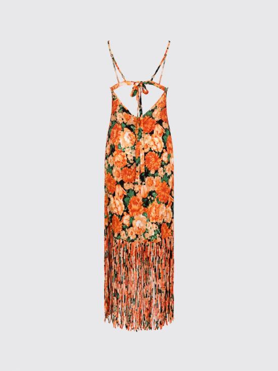 26SS 핑코 롱 원피스 106825A3AO AS4 Orange - PINKO