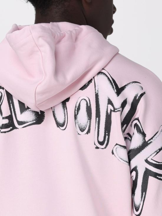 26SS 디스클레이머 후드 티셔츠 55400 ROSA ST NERA Pink - DISCLAIMER