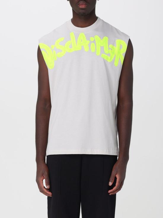 26SS 디스클레이머 민소매 티셔츠 26EDS55414 BIANCO FLUO White 1