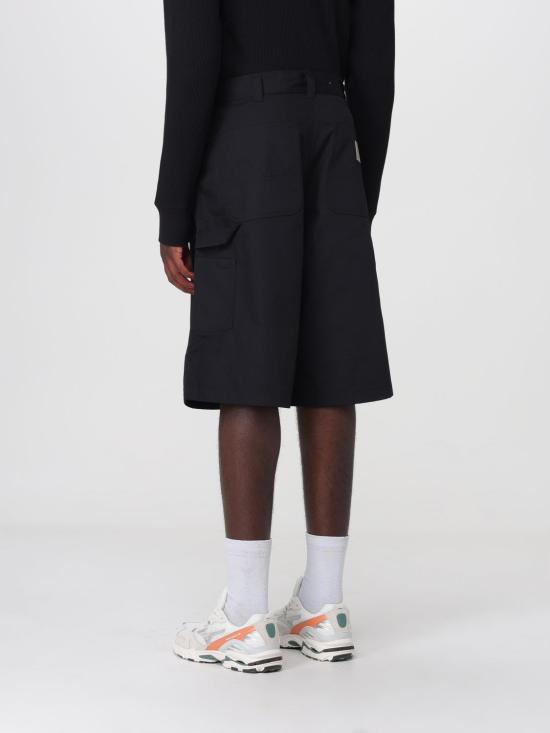 26SS 칼하트 WIP 포스탈 더블 니 쇼츠 I036138 89XX Black - CARHARTT WIP