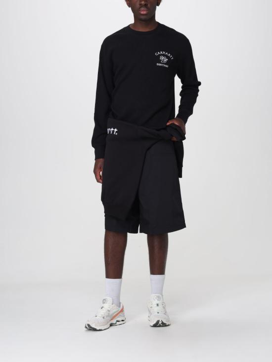 26SS 칼하트 WIP 포스탈 더블 니 쇼츠 I036138 89XX Black - CARHARTT WIP