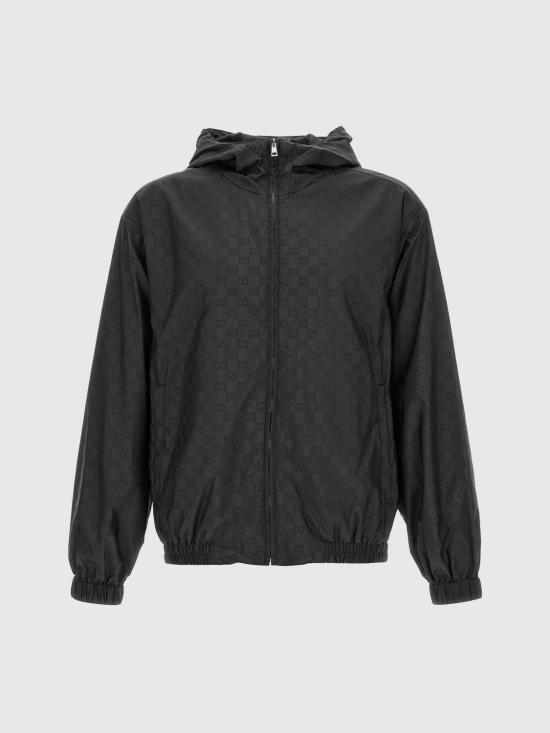 26SS 구찌 GG 나일론 자카드 지퍼 자켓 814110ZASZD 1000 Black - GUCCI