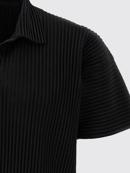 26SS 옴므 플리세 이세이 미야케 폴로 티셔츠 HP67JM530 15 Black - HOMME PLISSE' ISSEY MIYAKE