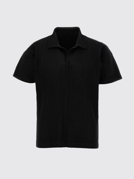 26SS 옴므 플리세 이세이 미야케 폴로 티셔츠 HP67JM530 15 Black - HOMME PLISSE' ISSEY MIYAKE