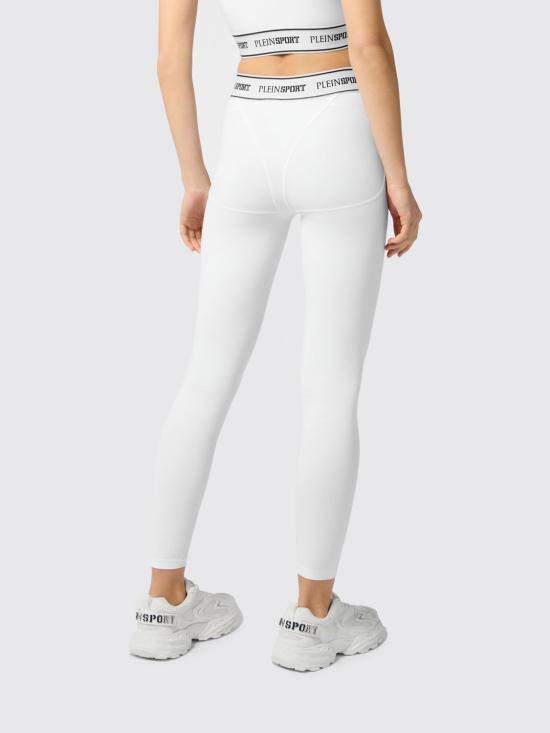 26SS 플레인스포츠 레깅스 SAFCWJT2215STE003N 01 White - PLEIN SPORT