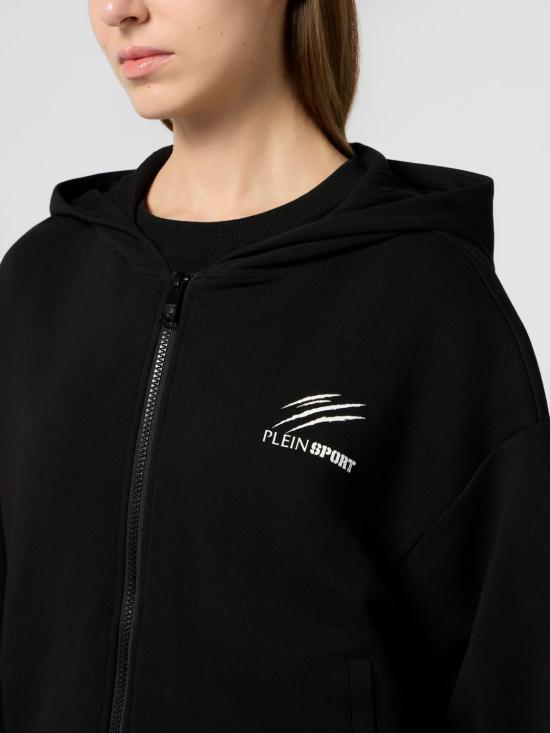 26SS 플레인스포츠 후드 티셔츠 SAFCWJB1938STE003N 02 Black - PLEIN SPORT