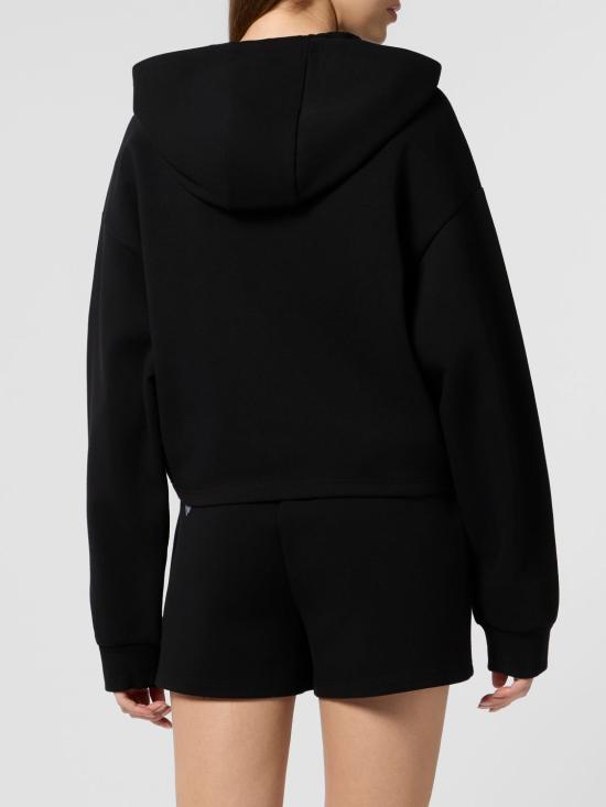 26SS 플레인스포츠 후드 티셔츠 SAFCWJB1938STE003N 02 Black - PLEIN SPORT