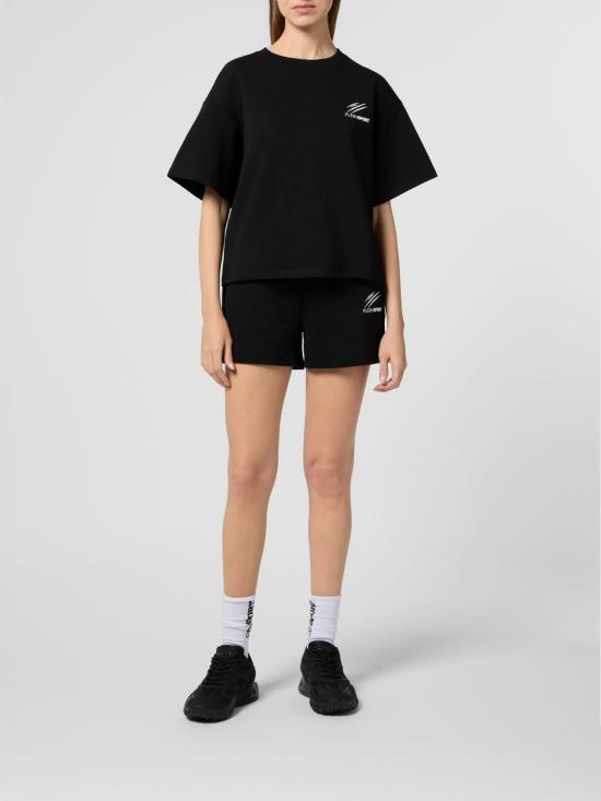 26SS 플레인스포츠 반팔 티셔츠 SAFCWTK3894STE003N 02 Black - PLEIN SPORT