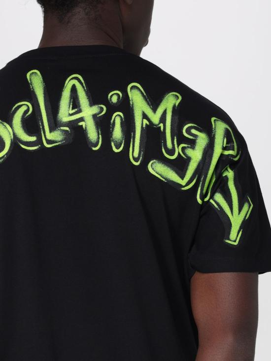 26SS 디스클레이머 반팔 티셔츠 26EDS55401 NERO ST G FLUO Black 1 - DISCLAIMER