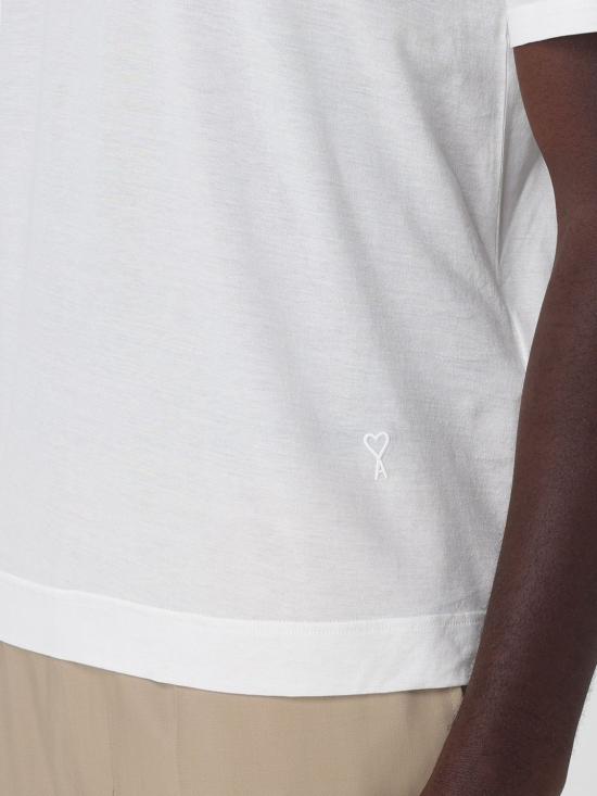 26SS 아미 반팔 티셔츠 HTS367JE0211 136 White - AMI