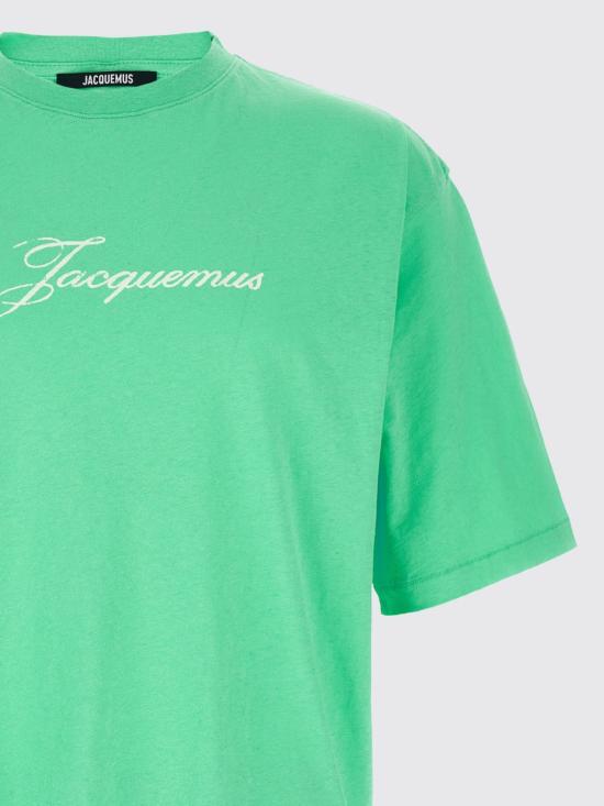 26SS 자크뮈스 반팔 티셔츠 26ETSM00639AJ00289 520 Green - JACQUEMUS