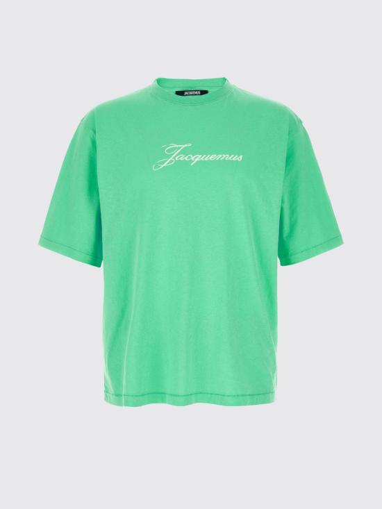 26SS 자크뮈스 반팔 티셔츠 26ETSM00639AJ00289 520 Green - JACQUEMUS