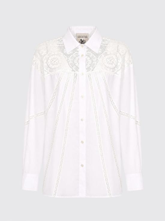 26SS 세미쿠튀르 블라우스 S6SG25 A030 White - SEMI-COUTURE