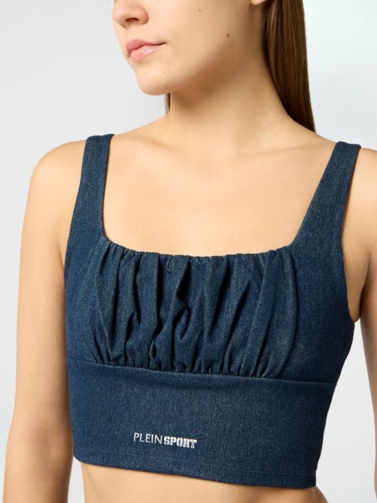 26SS 플레인스포츠 트레이닝 티셔츠 SAFCWJK0196STE003N 14 Blue - PLEIN SPORT