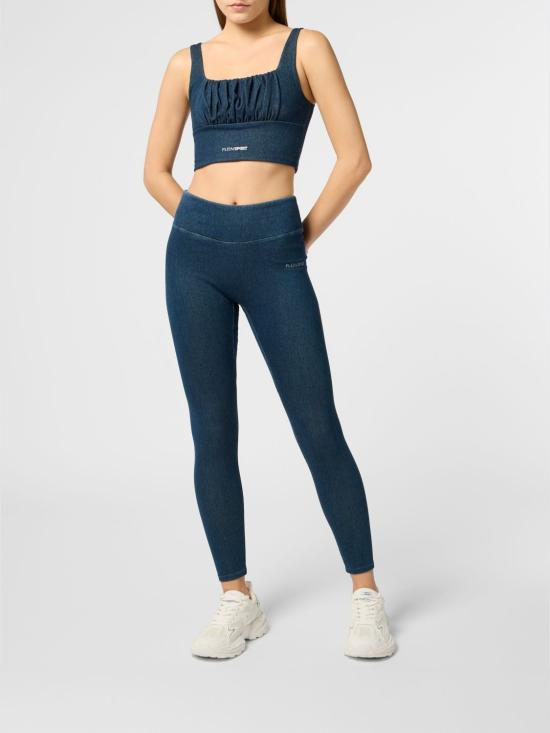 26SS 플레인스포츠 레깅스 SAFCWJT2235STE003N 14 Blue - PLEIN SPORT