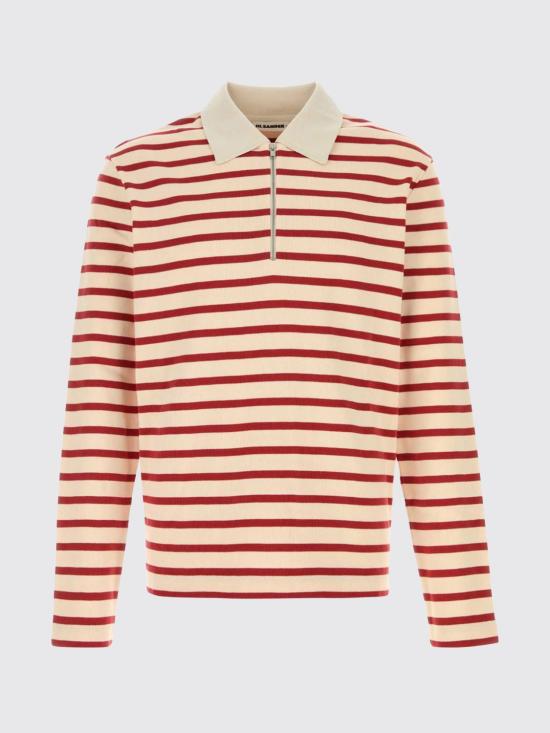 26SS 질샌더 폴로 티셔츠 J47GL0106J46497 649 Red - JIL SANDER