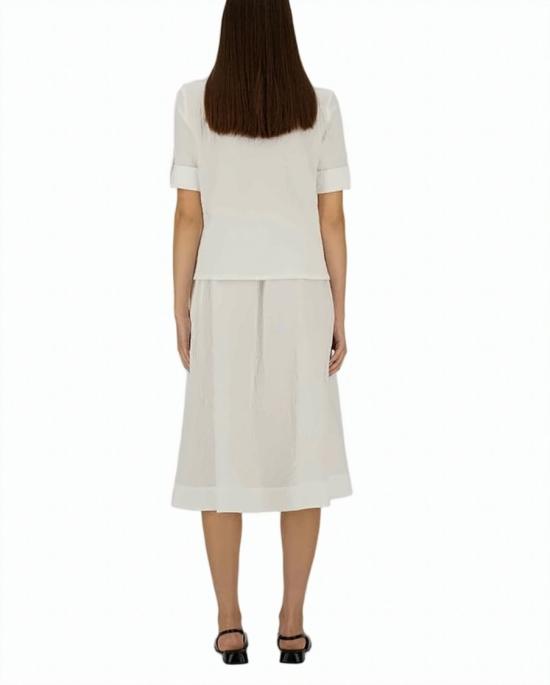 26SS 에르노 미디 스커트 GN000112D 13284 1000 White - HERNO