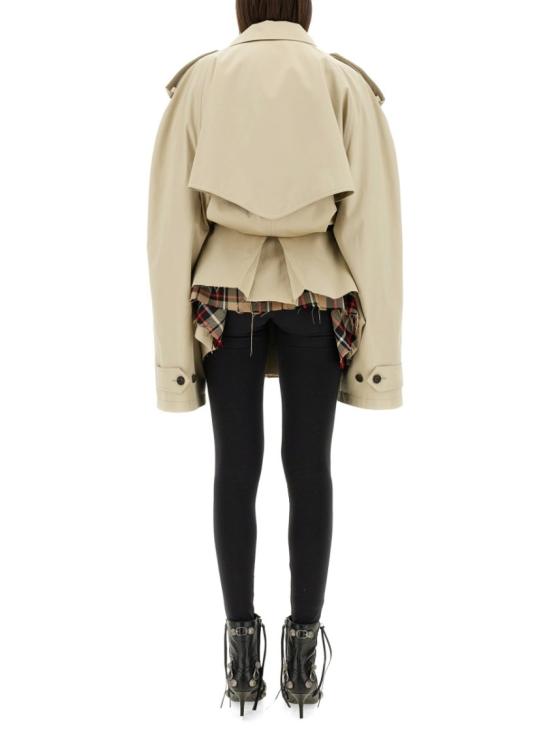  발렌시아가 오버사이즈 트윌 벨트 트렌치 코트 814615 TBP019501 Neutrals - BALENCIAGA
