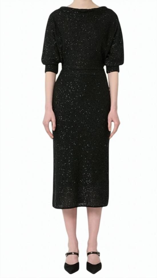 26SS 막스마라 미디 원피스 2616321043600 001 Black