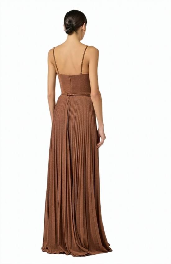26SS 엘리자베타프랜치 롱 원피스 ABR1661E2 600 Brown - ELISABETTA FRANCHI